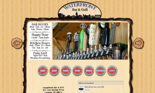 Lansing Waterfront Custom Website